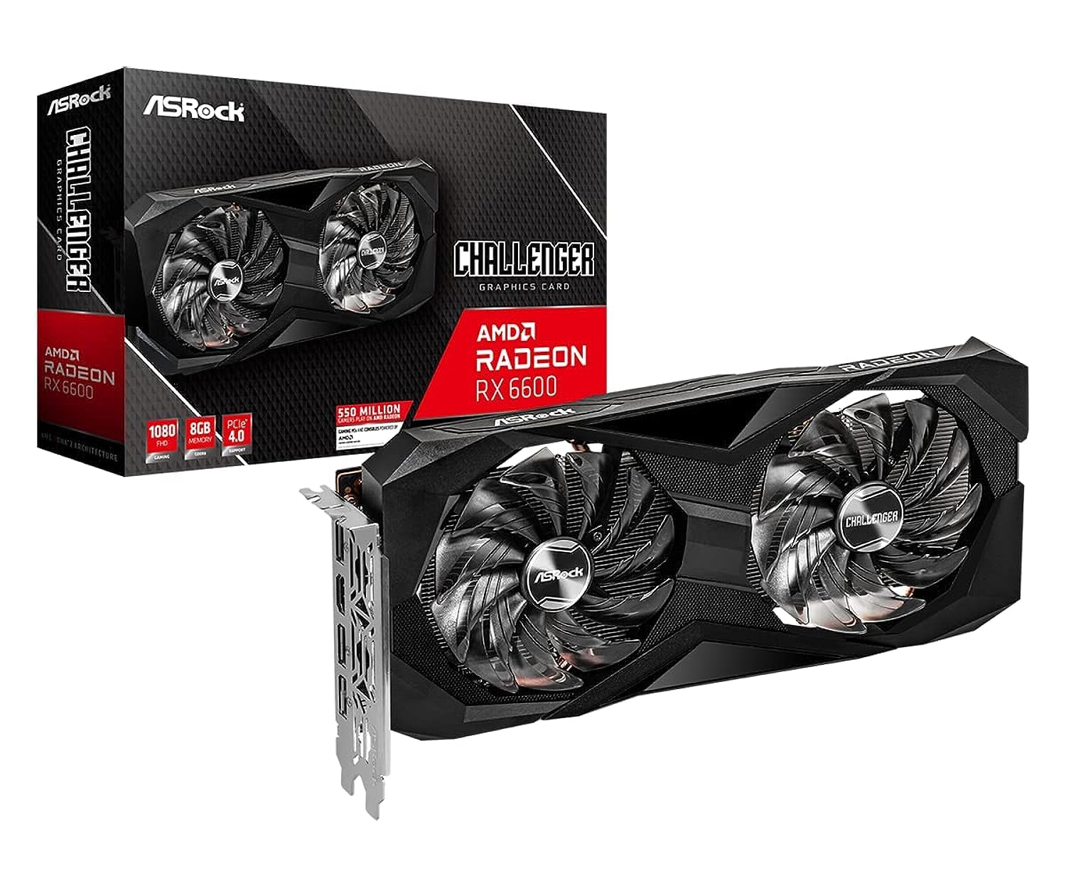 Asrock Graphic Card Challenger RX 6600 8GB Asrock Graphic Card Challenger RX 6600 8GB
